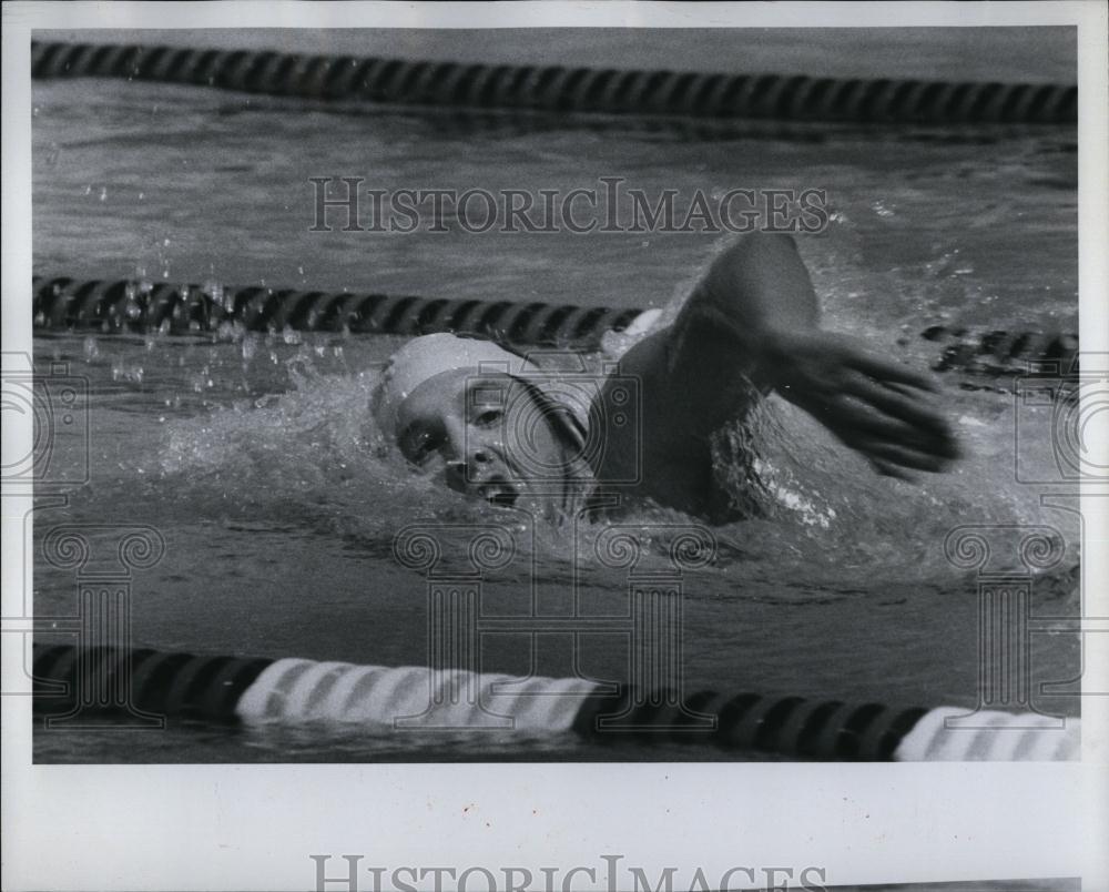 1977 Press Photo Lakewood High School swimmer Doug Palsha - RSL96723 - Historic Images