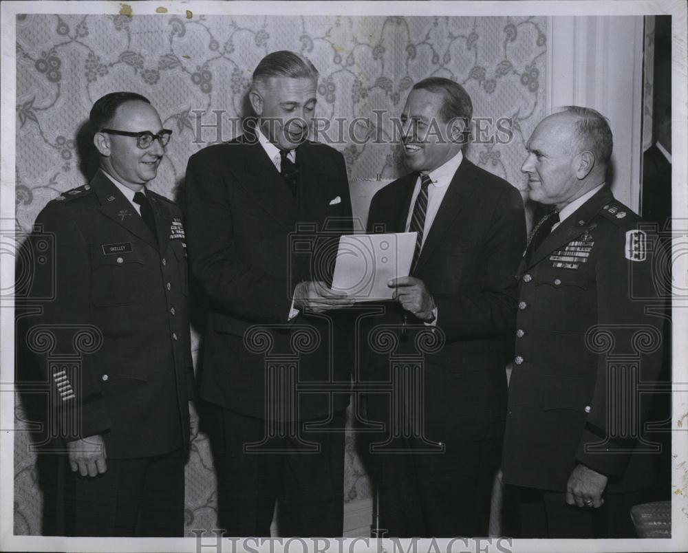 1959 Press Photo General Sir Robert Mansergh,Lt Col Skelley,Lt Col Hill,J Hynes - Historic Images