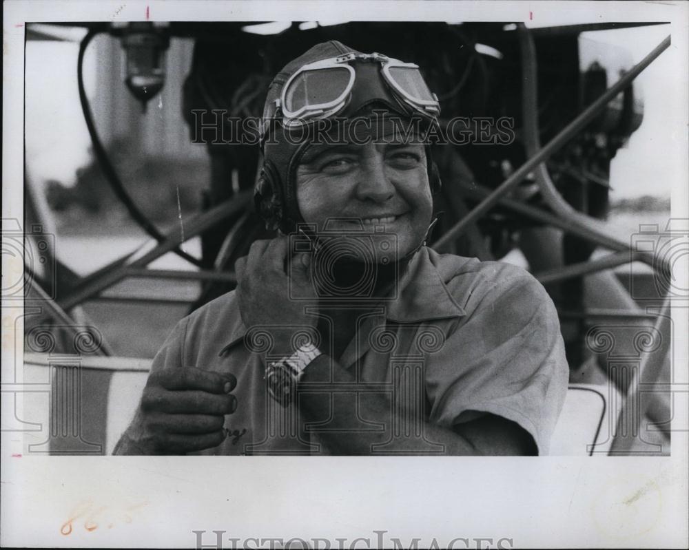 1975 Press Photo George Reed, Airplane Builder and Pilot - RSL96809 - Historic Images