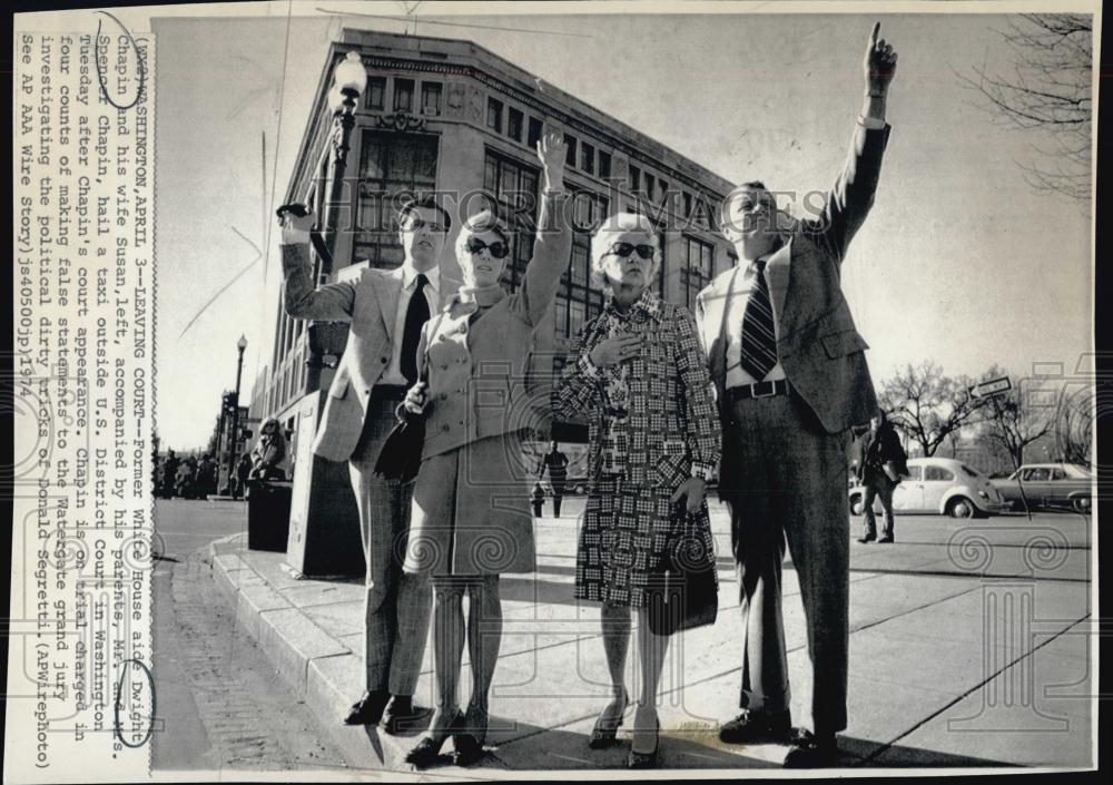 1974 Press Photo Dwight Chapin,charged with lying to Watergate officials - Historic Images