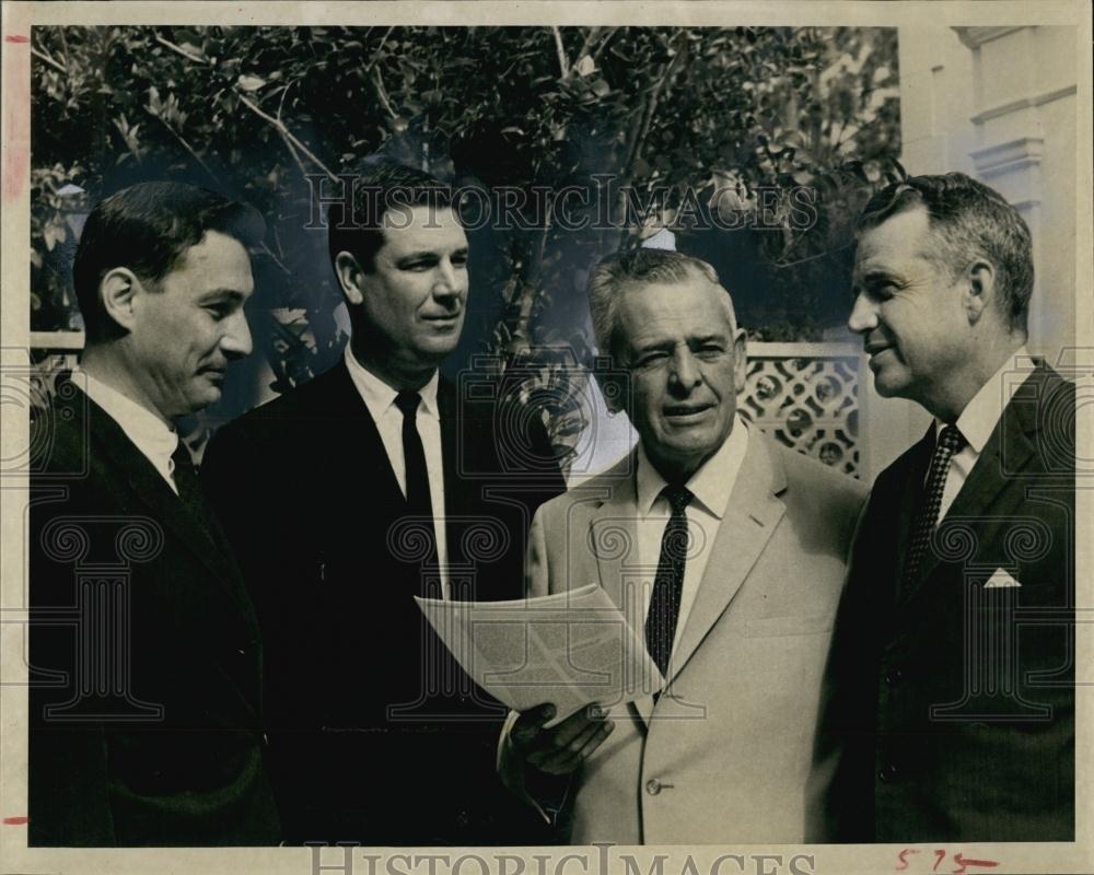 Press Photo Augustin Thierry with group of men in suits - RSL67717 - Historic Images