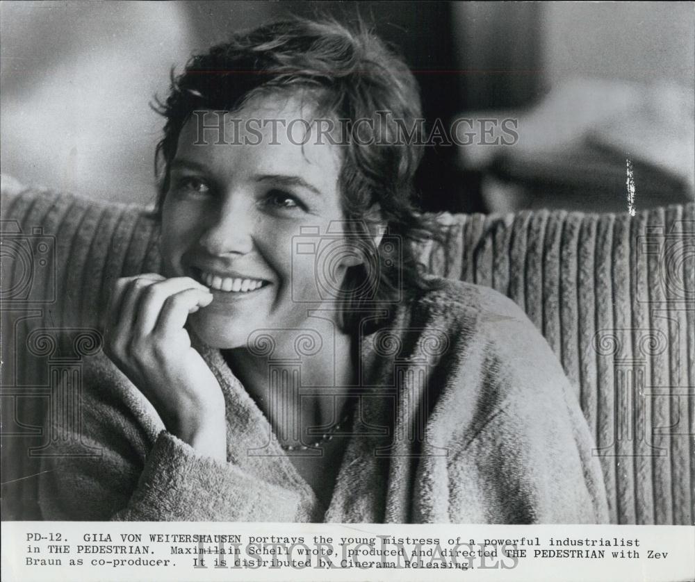 1974 Press Photo Gila Von Weitershausen in "The Pedestrian" - RSL00829 - Historic Images