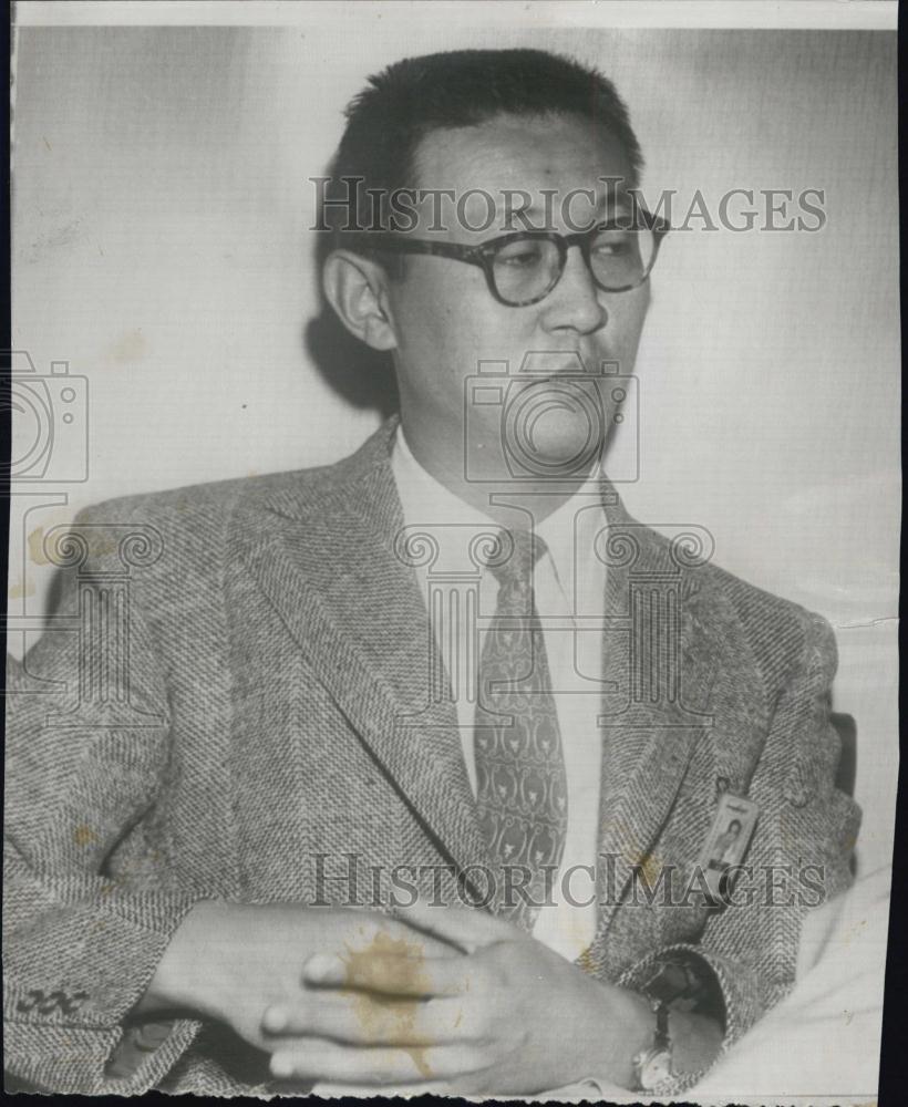 1955 Press Photo David Kehsin Wang Helped Develop Nike Guided Missiles - Historic Images
