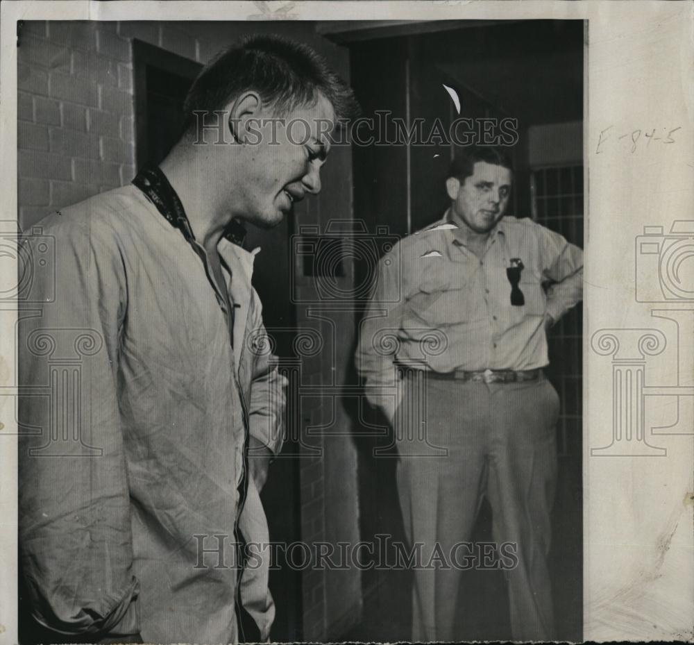 1956 Press Photo Wesley Allen Cox, charged with murder - RSL07895 - Historic Images