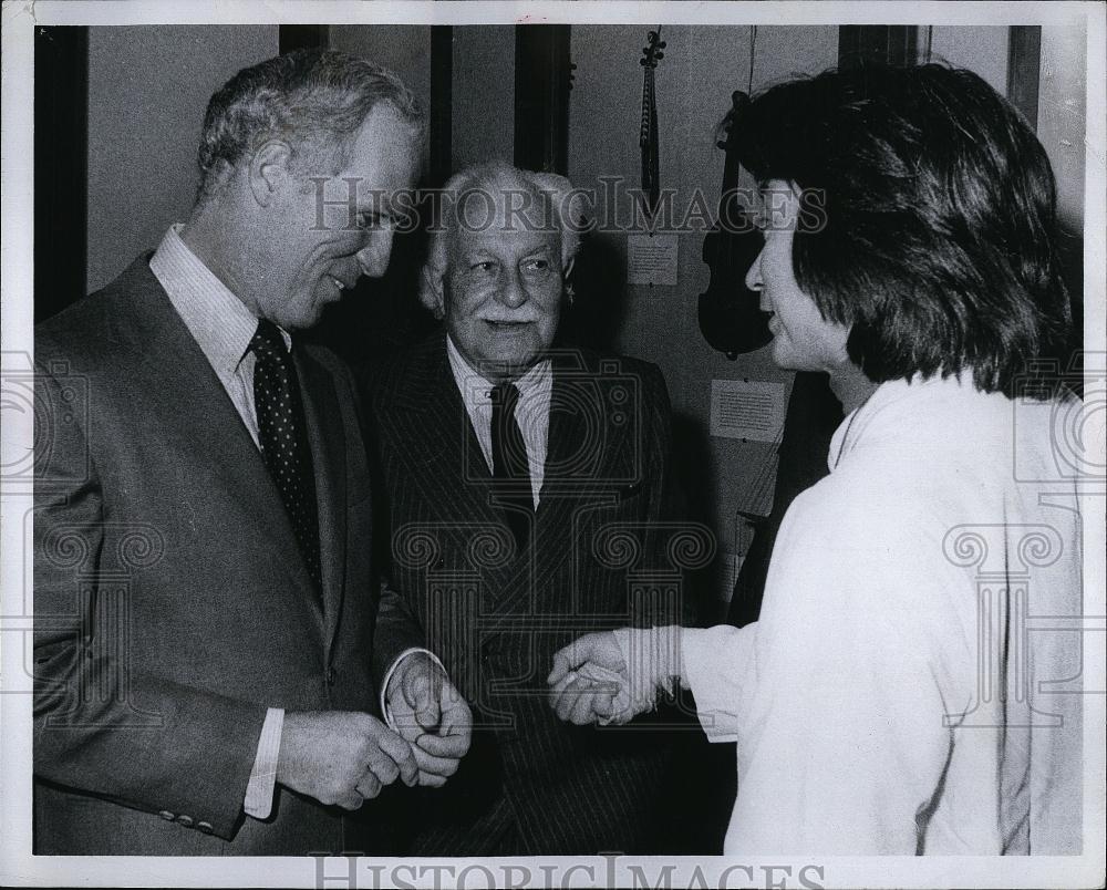 1978 Press Photo Conductor Seihi Ozawa Boston Symphony Orchestra &amp; Mayor White - Historic Images