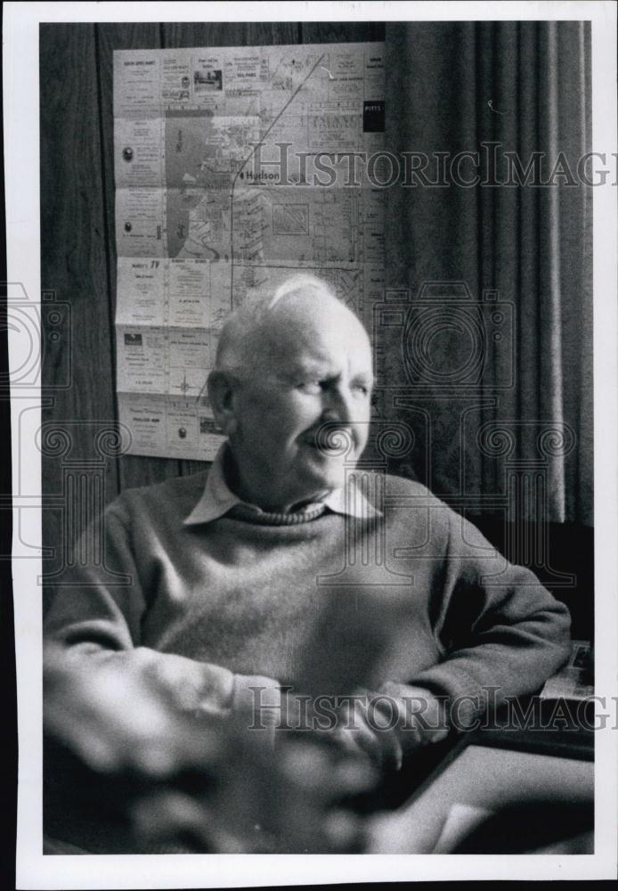 Press Photo Harry G Millerm author of &quot;The Story of Hudson, Florida&quot; - Historic Images