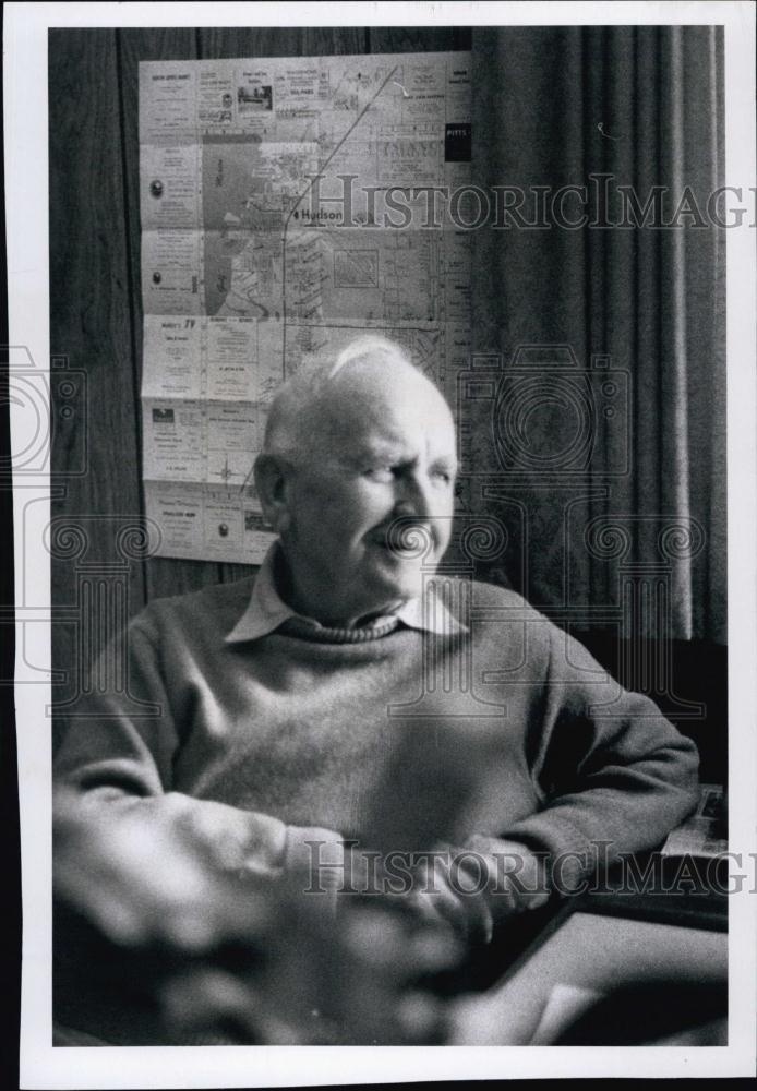 Press Photo Harry G Millerm author of "The Story of Hudson, Florida" - Historic Images