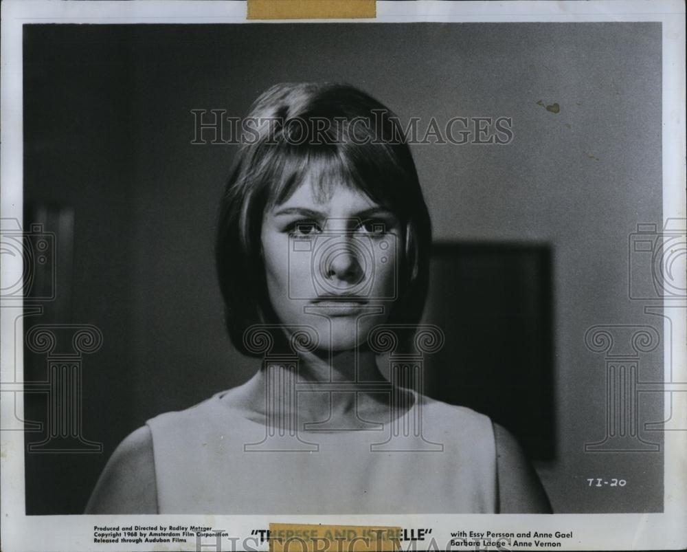 1968 Press Photo Essy Persson in Theresa and Isabella Actress - RSL88751 - Historic Images