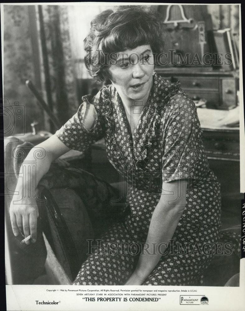 1967 Press Photo Kate Reid Actress This Property Is Condemned - RSL04279 - Historic Images