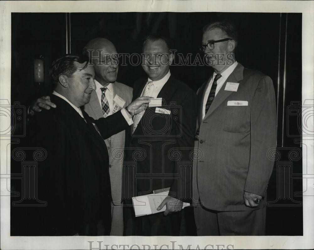 1958 Press Photo Sen John Powers Greets Georgia Delegates - RSL39693 - Historic Images