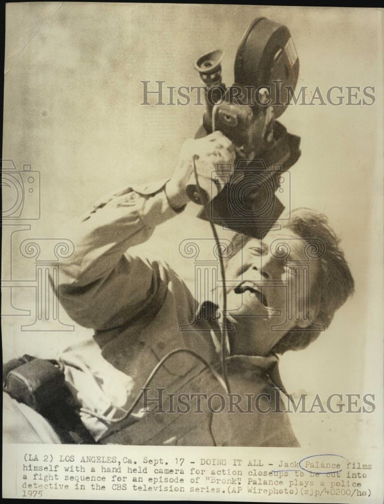 1975 Press Photo Actor Jack Palance in "Bronk" - RSL46445 - Historic Images