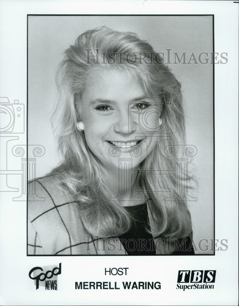 Press Photo Circa 1990 Merrell Waring Host TBS TV Show Good News - RSL01685 - Historic Images