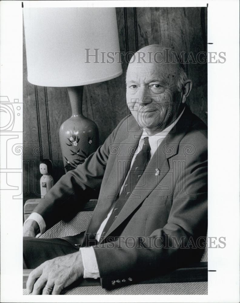 1988 Press Photo Mark Orr, Prof of International Relations at U of S Florida - Historic Images