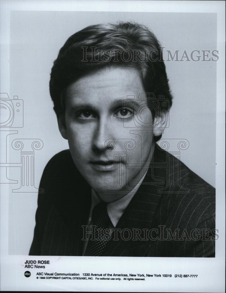 1988 Press Photo Judd Rose, ABC News - RSL79837 - Historic Images