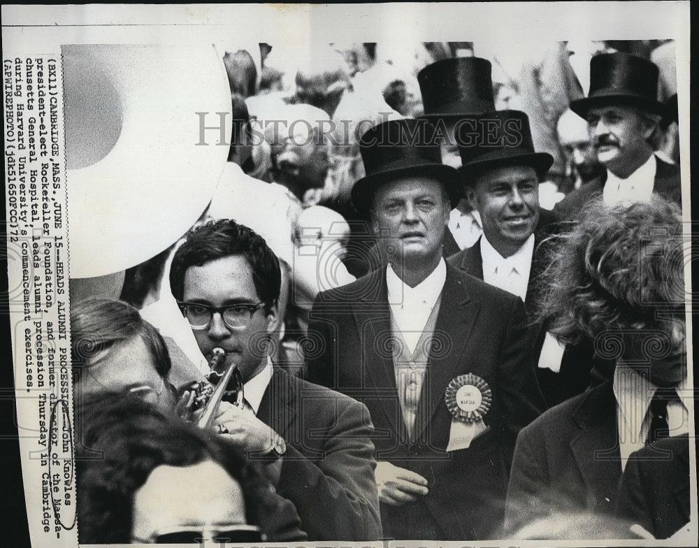 1972 Press Photo John Knowles President-Elect Rockefeller Foundation - RSL85289 - Historic Images