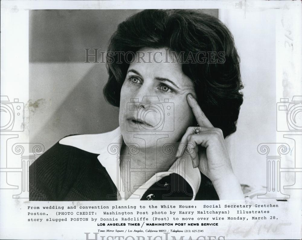 1979 Press Photo White House Social Secretary Gretchen Poston - RSL68137 - Historic Images