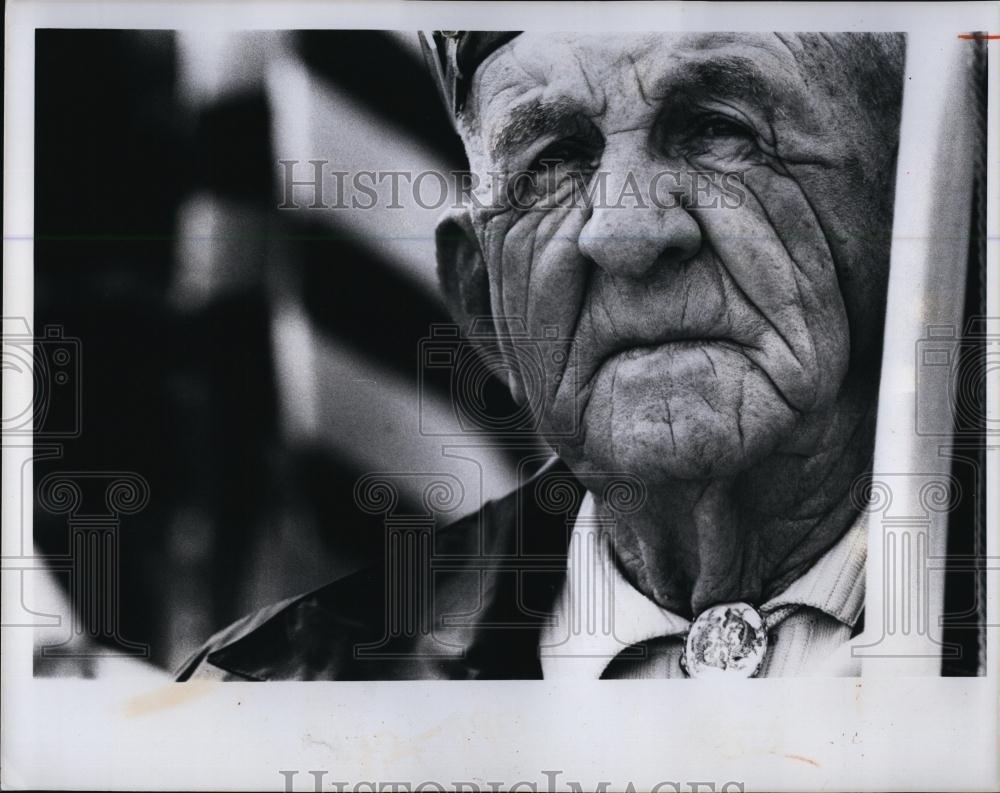 1976 Press Photo Jack Alkire, Veteran, Mexican Border Patrol, Florida - Historic Images