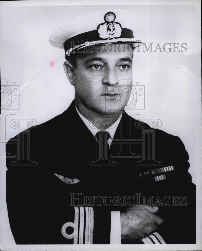 1969 Press Photo Cmdr Brianca of Portugese frigate "almirante Pereira Da Silva" - Historic Images
