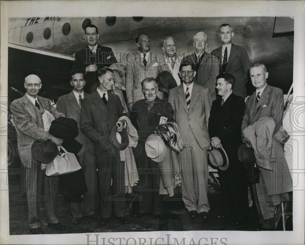 1946 Press Photo US editors for Europe, Denny,Hills,Kilman,Howard,Christensen - Historic Images