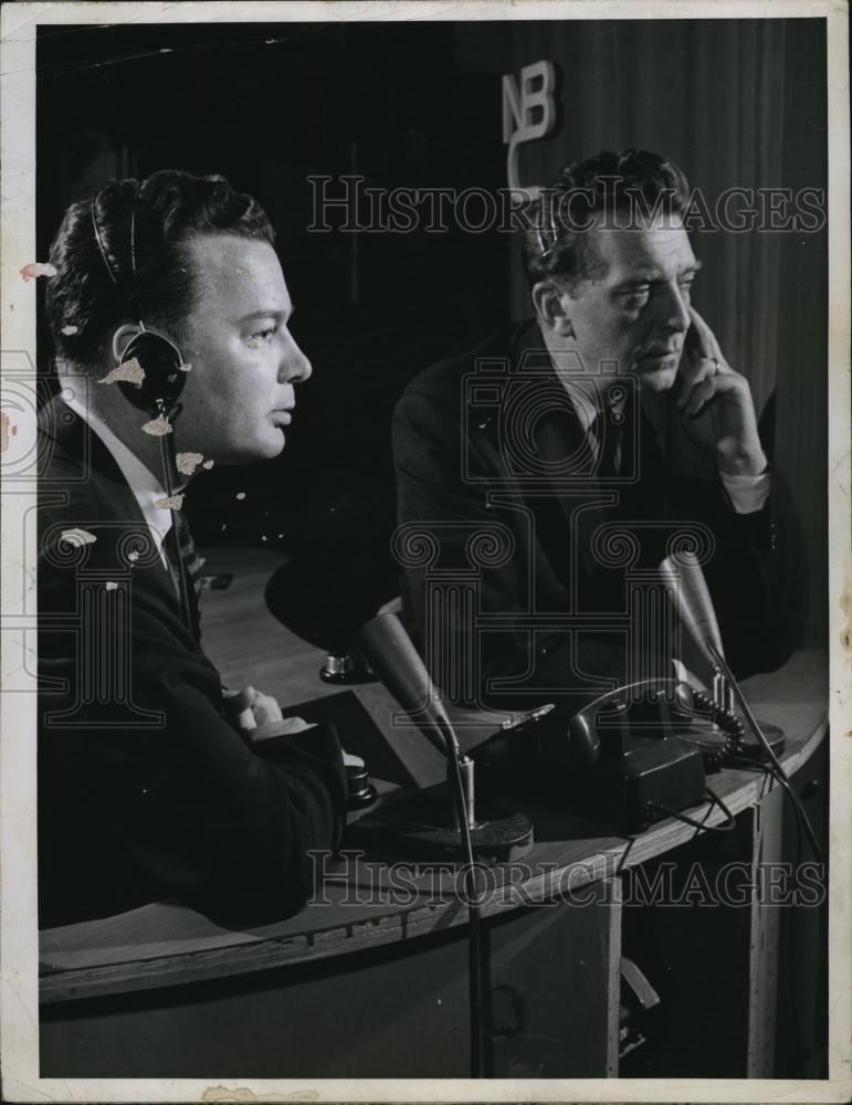 1961 Press Photo Reporters David Brinkley &amp; Chet Huntley - RSL79899 - Historic Images