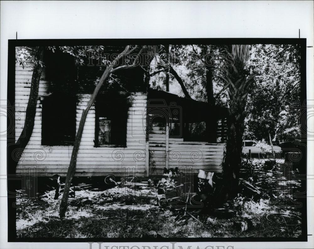 1991 Press Photo Ralph Williams Rescued Two Children from Burning House - Historic Images