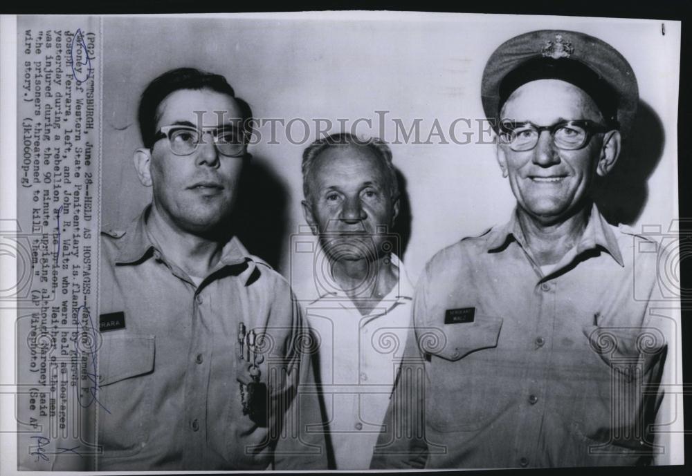 1965 Press Photo Warden James Maroney, Western Penn Pent , JWaltz & J Ferrara - Historic Images