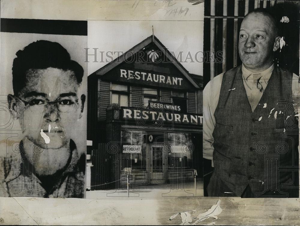 1943 Press Photo Max Stephan& his beer hall he hid escapee at - RSL90847 - Historic Images
