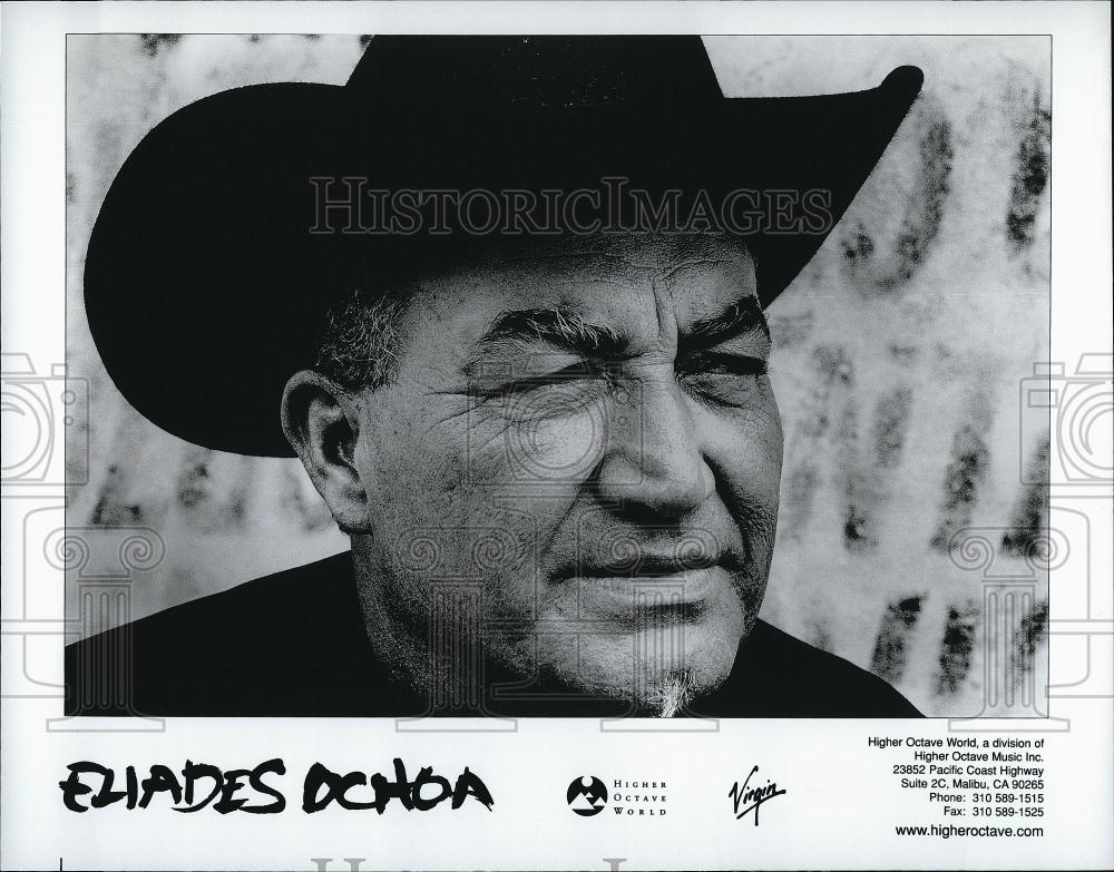 Press Photo Musician, Eliades Ochoa on Virgin label - RSL85537 - Historic Images