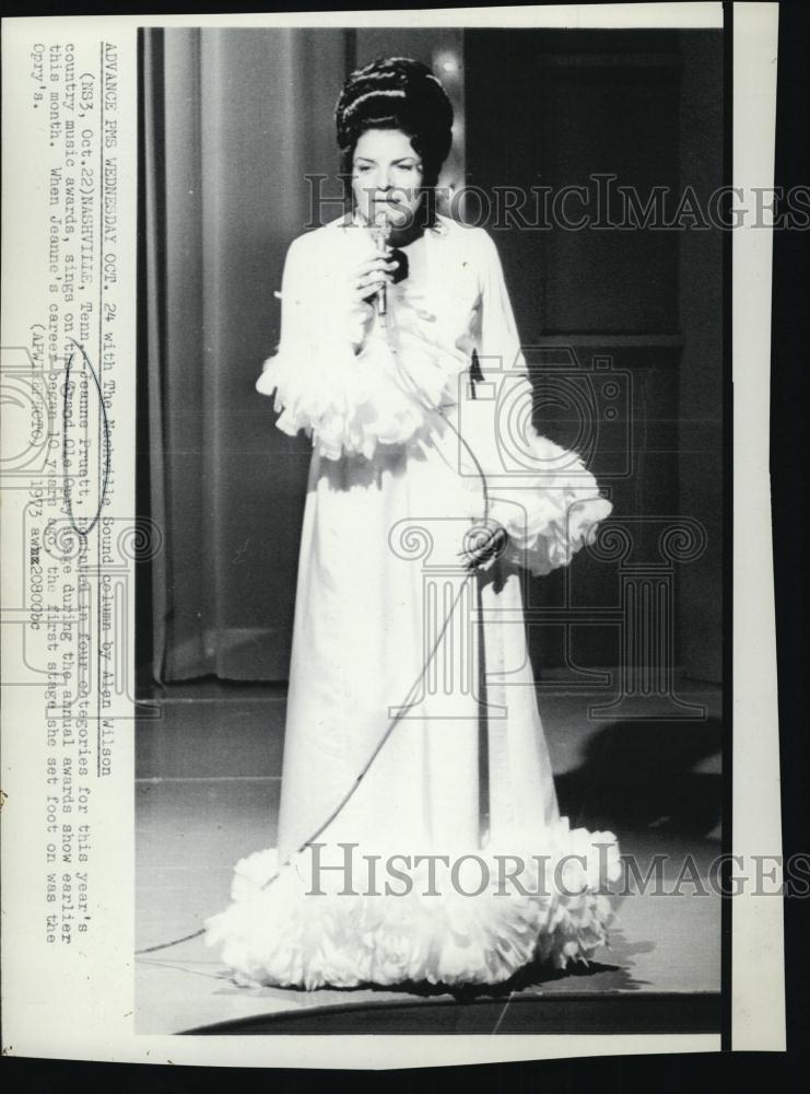 1973 Press Photo Jeanne Pruett, Country Music Award Nominee - RSL45243 - Historic Images