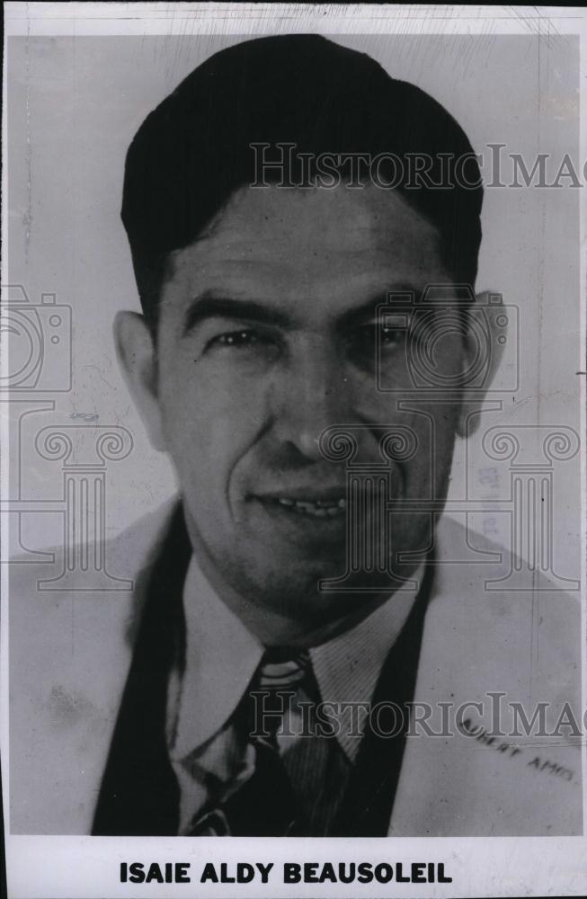 1953 Press Photo Isaie Aldy Beausoleil wanted Fugitive - RSL84217 - Historic Images