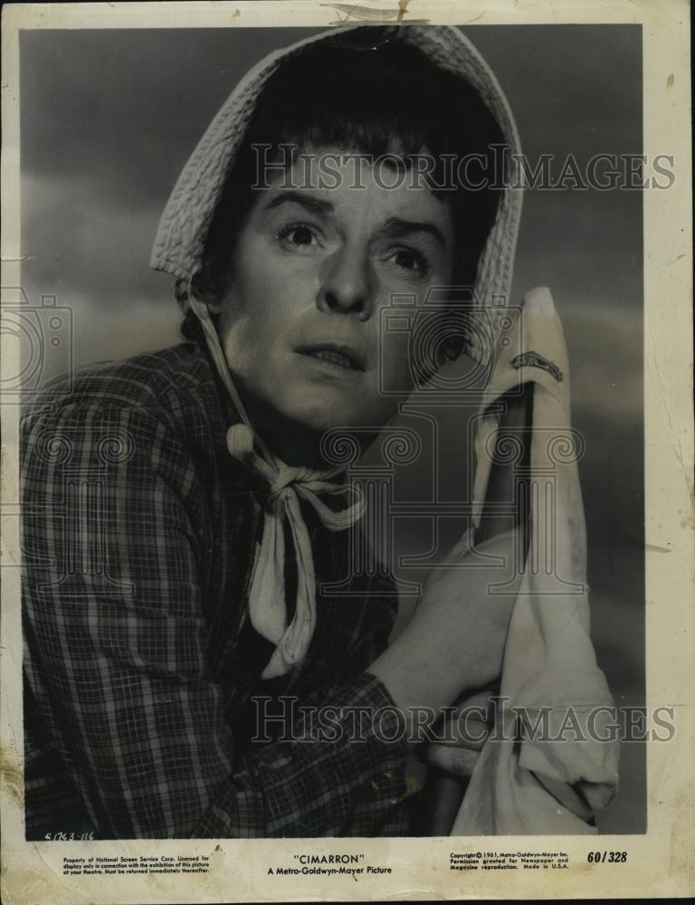 1961 Press Photo Actress Mercedes McCambridge In &quot;Cimarron&quot; - RSL46915 - Historic Images