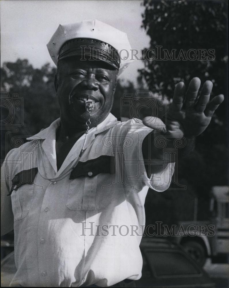 1978 Press Photo Larry Tribble,Hernando Elementary school crossing Guard - Historic Images