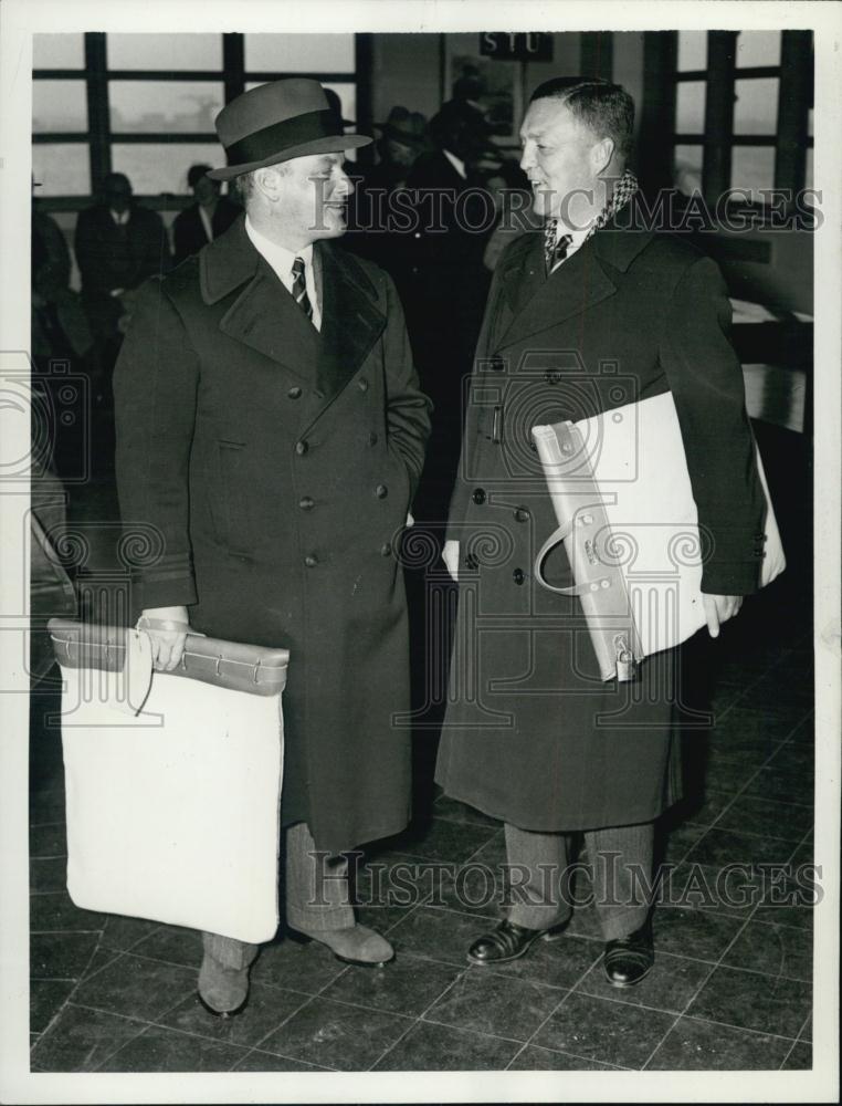 1941 Press Photo Lieutenant Commander Rodman Wanamaker Edward McDonnell - Historic Images