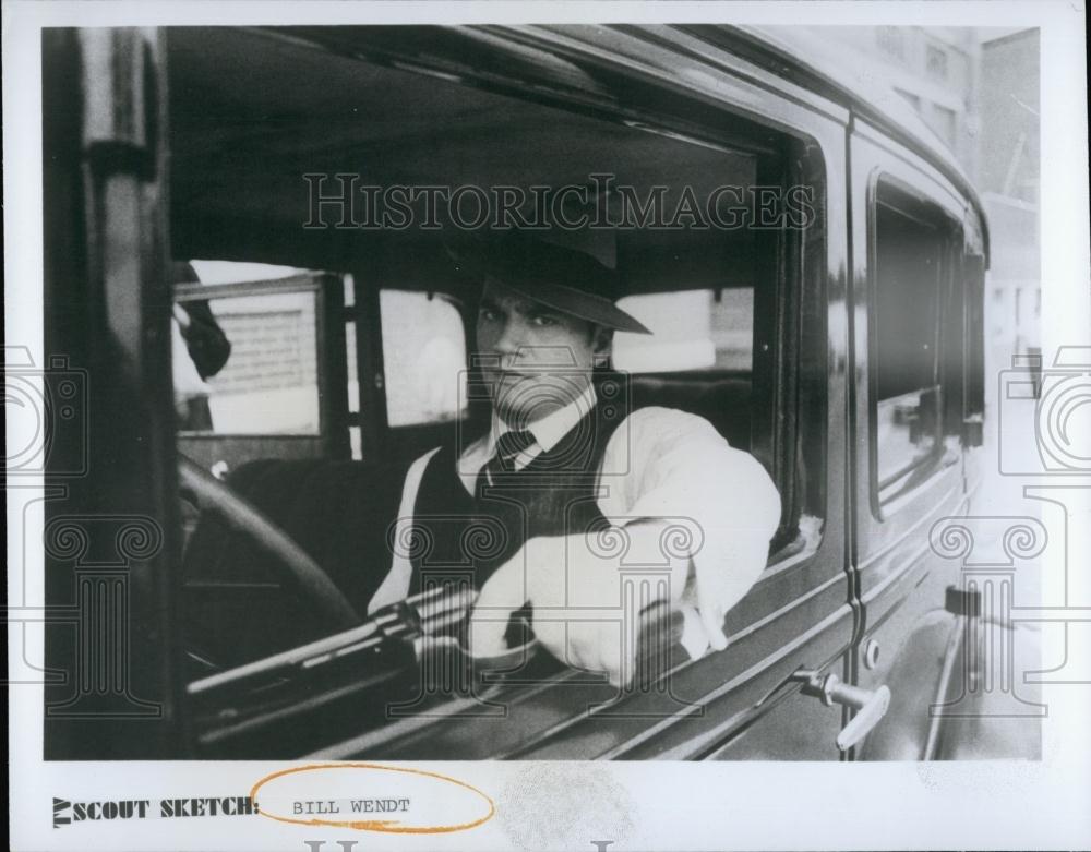 1971 Press Photo Bill Wendt, &quot;TV Scout Sketch&quot; - RSL67007 - Historic Images