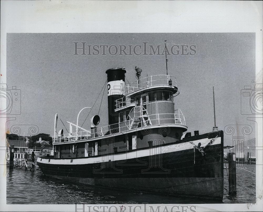 1979 Press Photo Tugboat "Pegasus" now home of Alfred Sanfords - RSL90363 - Historic Images