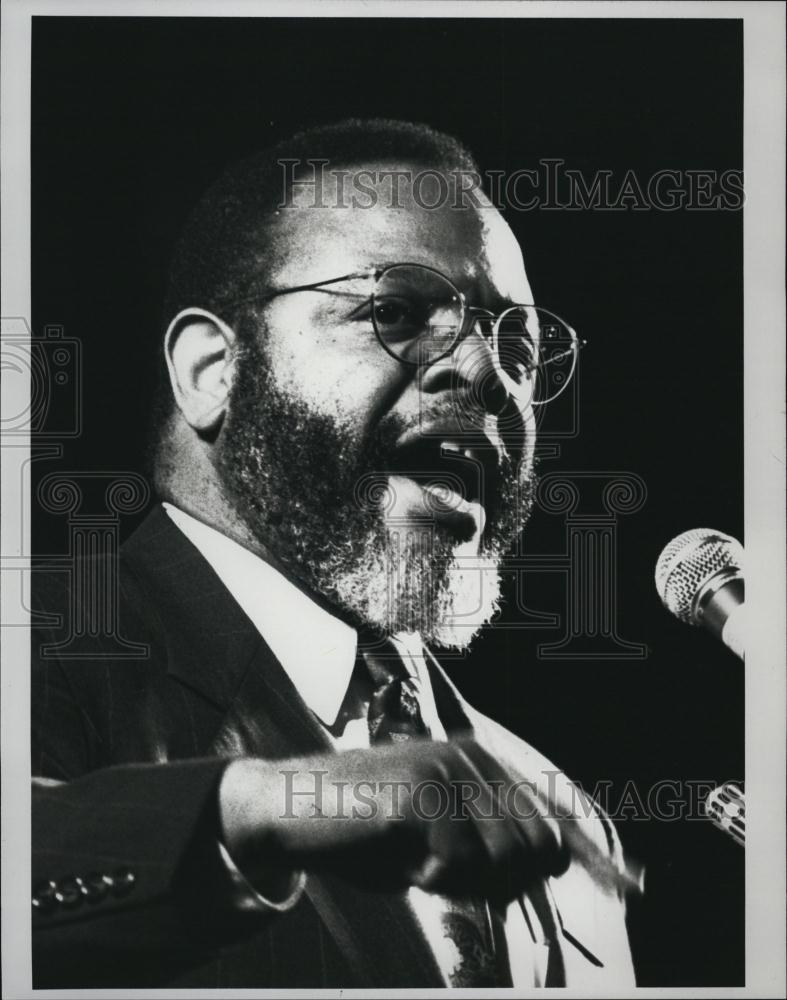 1991 Press Photo Boyce W Slayman Candidate Council Race Adams Village Rally - Historic Images