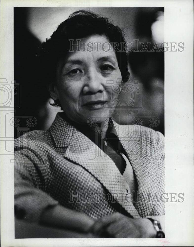 1987 Press Photo Wang Wei of Ministry of Public Security in China - RSL40509 - Historic Images