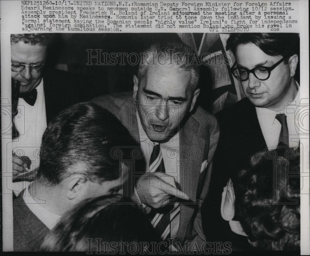 1960 Press Photo Romanian Deputy Foreign Minister Eduard Mezincescu - RSL84839 - Historic Images