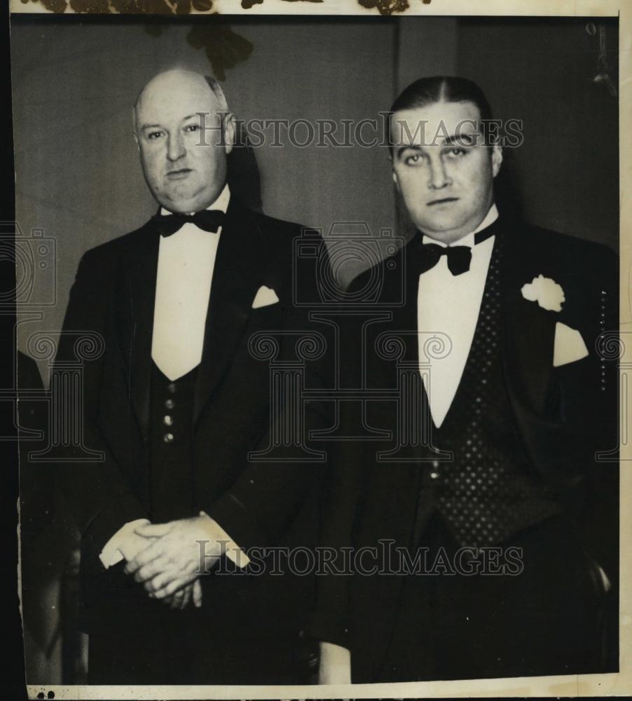 1936 Press Photo Postmaster General James A Farley & Paul Dever - RSL45013 - Historic Images