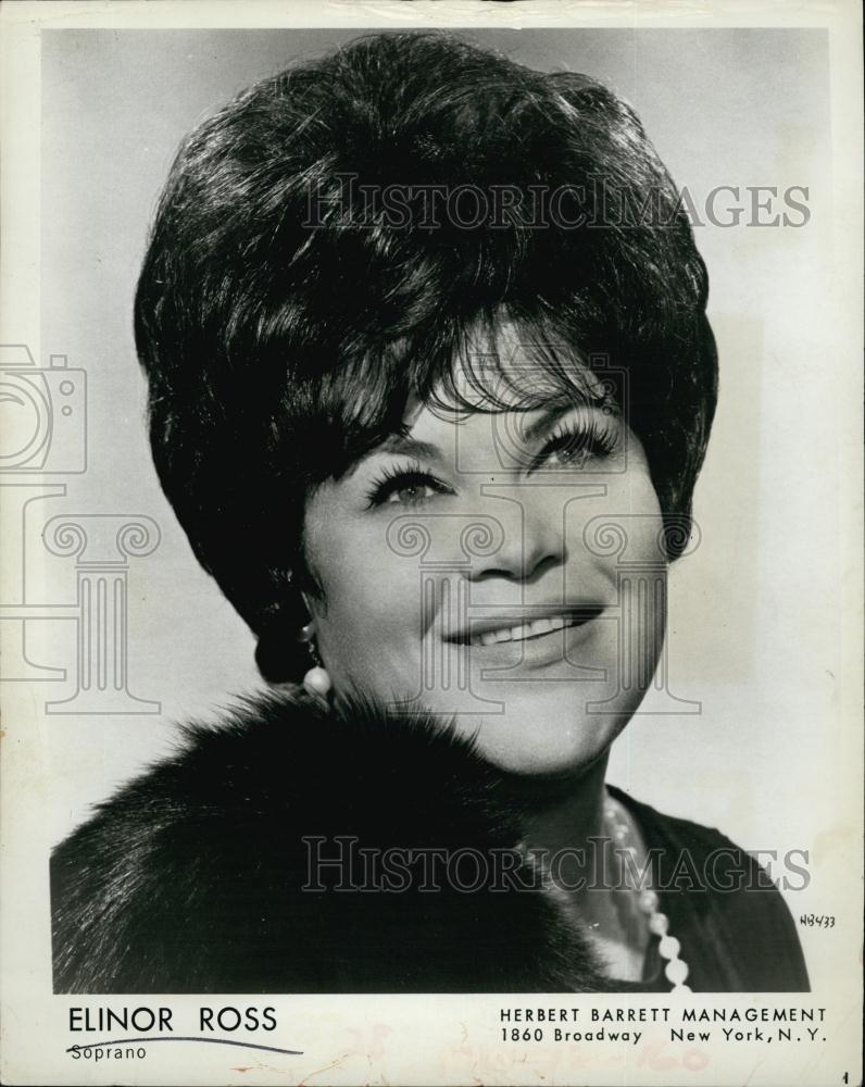 1971 Press Photo Soprano Elinor Ross - RSL59129 - Historic Images