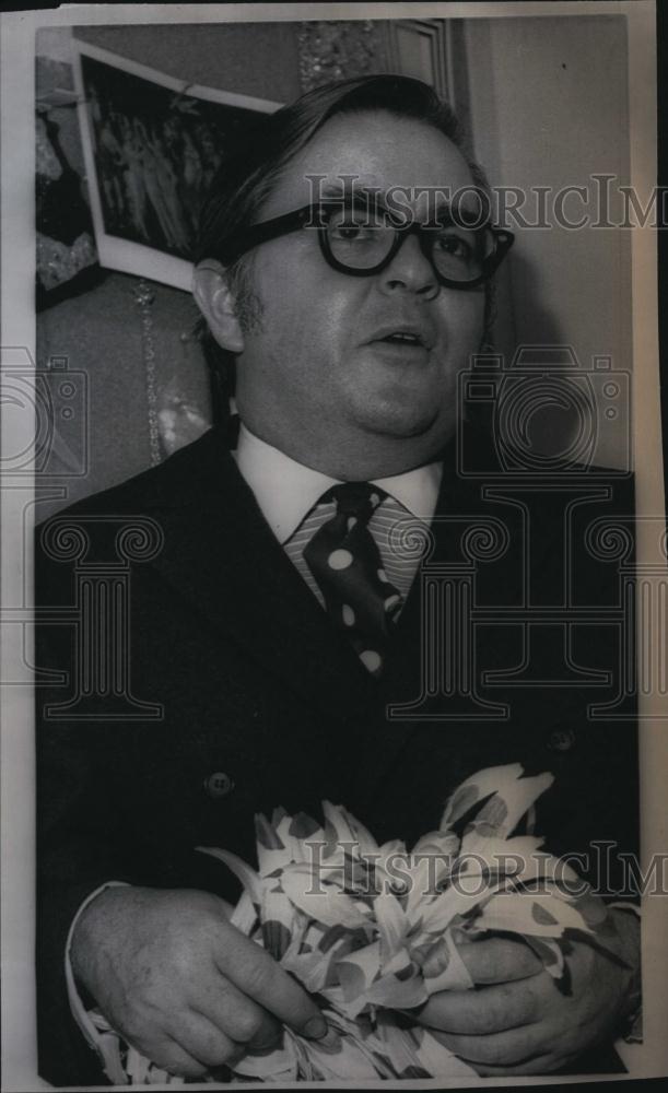 1967 Press Photo Geoffrey Beene, Fashion Designer, Lynda Bird Johnson Wedding - Historic Images