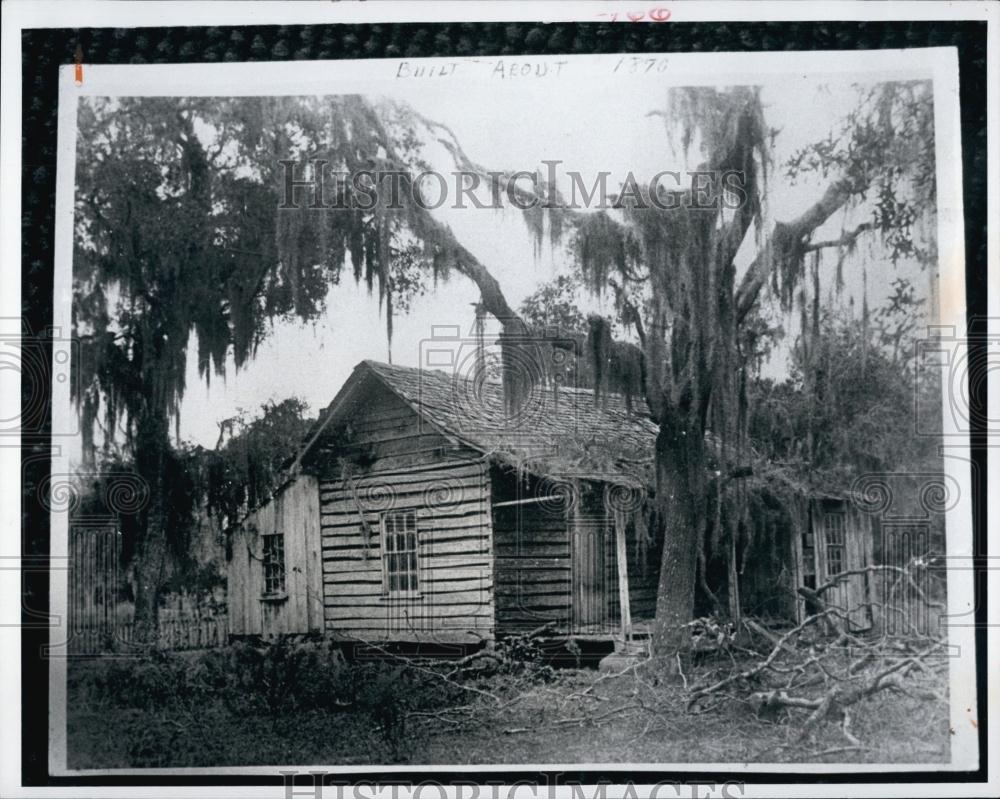 1984 Press Photo Log homestead of former Times owner AC Turner - RSL67471 - Historic Images