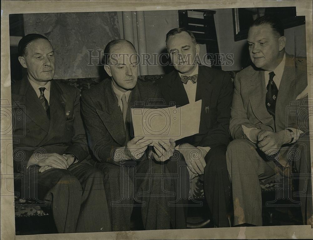 1950 Press Photo Dr John Hunter,Dr Cliff Kennedy,Dr D Reid & Dr Chas Reed - Historic Images