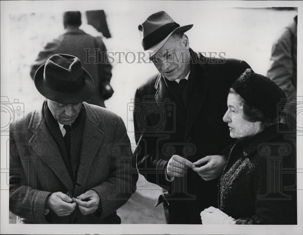 1963 Press Photo Mrs Theodore Morrison College PRes John Sloan DIckey - Historic Images