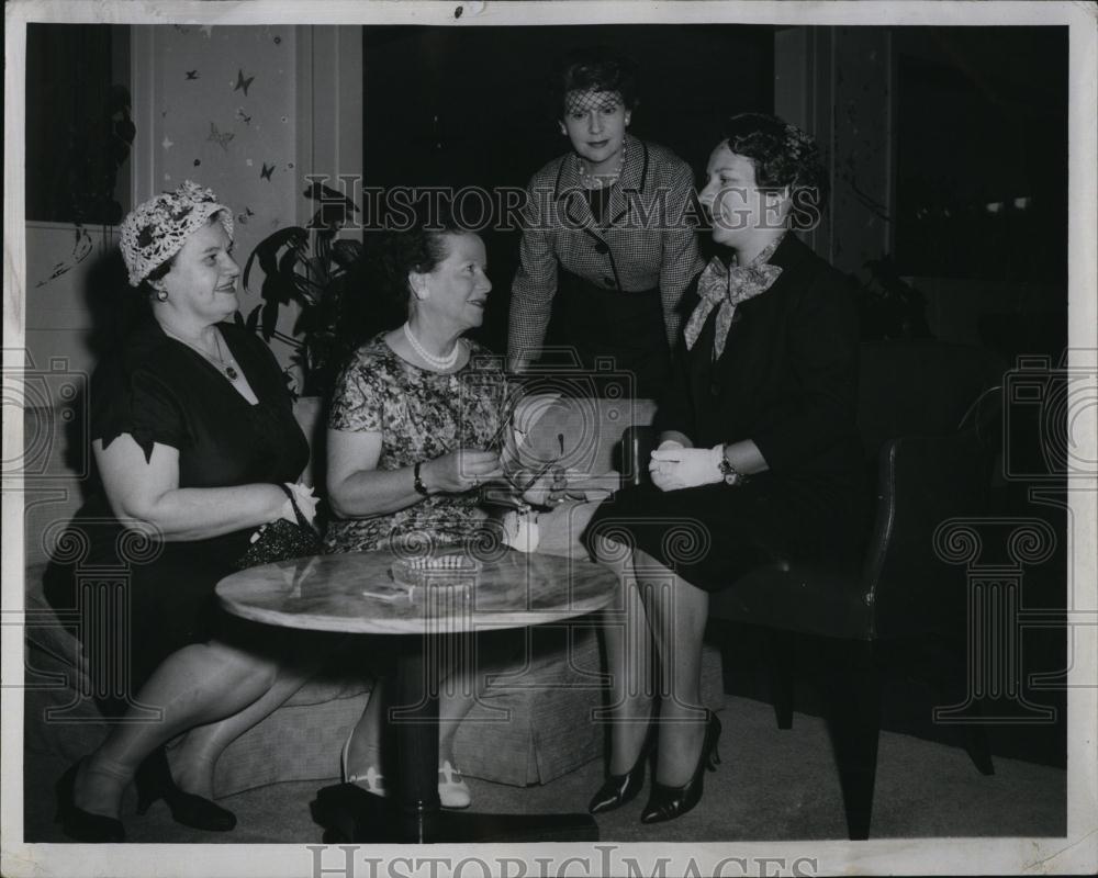 1959 Press Photo Mrs David Brisk, Mrs Charles Wilinsky, Mrs Sidney Hoffman - Historic Images