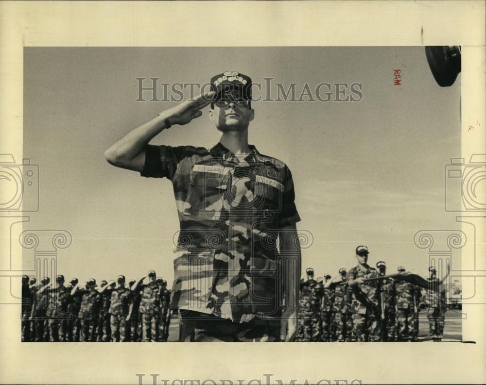 1991 Press Photo Major Paul Paquette at MacDill Air Force base - RSL96743 - Historic Images