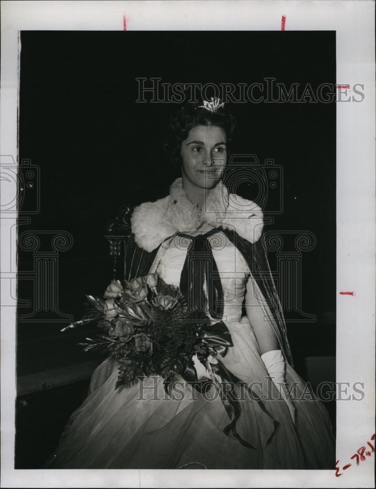 1961 Press Photo Boca Ceiga High School Queen Janet Zaia homecoming - RSL91131 - Historic Images