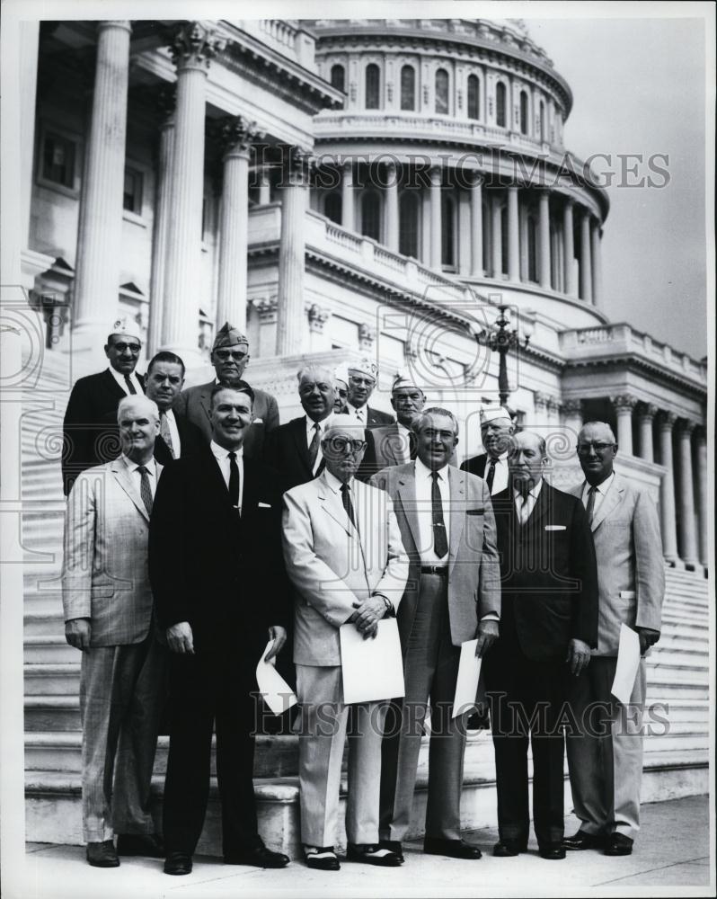 1961 Press Photo Congressmen, F Marshall,A Olsen,Geo Miller,WK Denton,TJ Lane - Historic Images