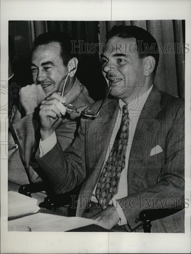 1953 Press Photo Governors Lawrence Wetherly &amp; Thomas Dewey - RSL42359 - Historic Images