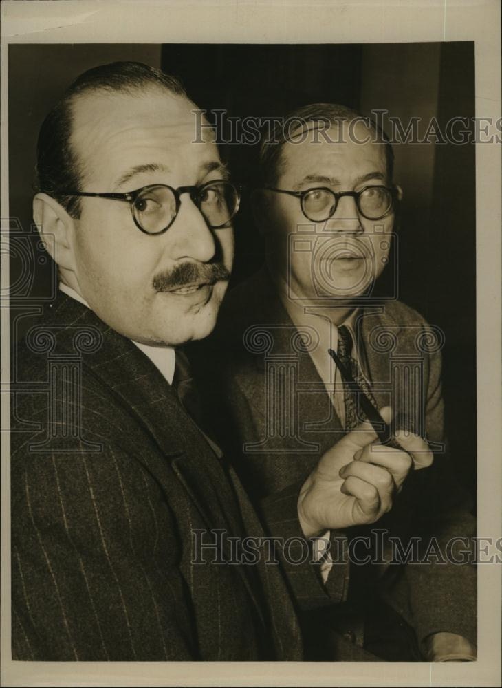 1941 Press Photo Dr Manfred Zapp &amp; Guenther Tonn, Transocean News Service - Historic Images